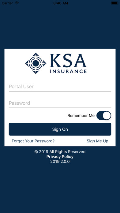 Emulate iPhone app KSA Insurance Online using MyAndroid