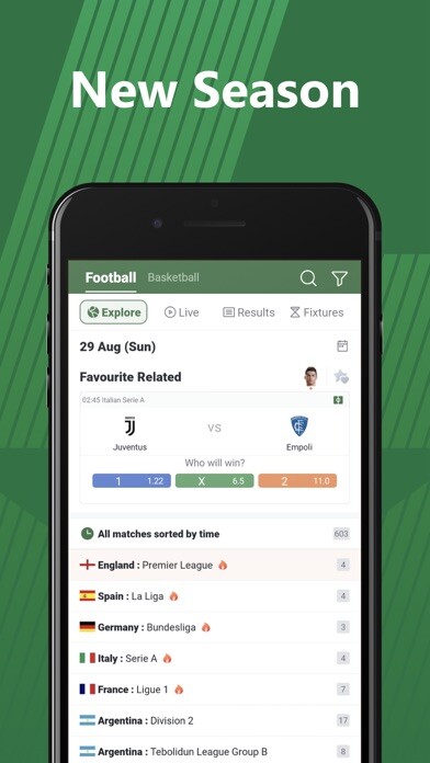 Emulate iPhone app KScore - Live Scores using MyAndroid