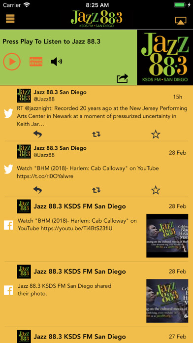 Emulate iPhone app KSDS Jazz FM 88.3 San Diego using MyAndroid Emulate iPhone app KSDS Jazz FM 88.3 San Diego using MyAndroid