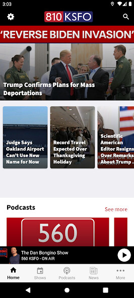 Emulate iPhone app KSFO-AM using MyAndroid Emulate iPhone app KSFO-AM using MyAndroid