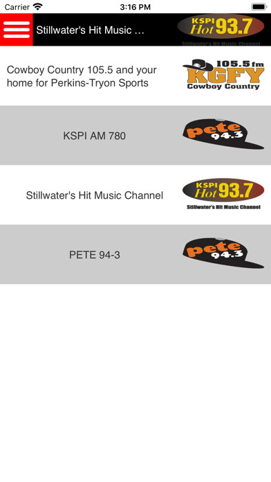 Emulate iPhone app KSPI Hot 93.7 using MyAndroid