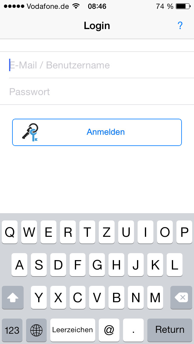 Emulate iPhone app KTG-Freimeldung using MyAndroid