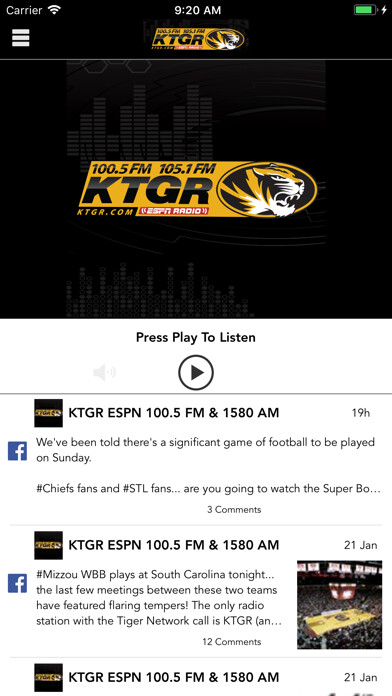 Emulate iPhone app KTGR ESPN Radio using MyAndroid Emulate iPhone app KTGR ESPN Radio using MyAndroid