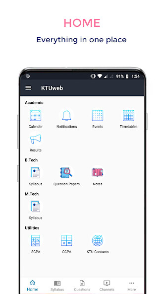 Run android online APK KTUweb - KTU Question Papers, Syllabus and Notes from MyAndroid or emulate KTUweb - KTU Question Papers, Syllabus and Notes using MyAndroid