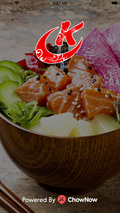 Emulate iPhone app Ku Asian Bistro using MyAndroid
