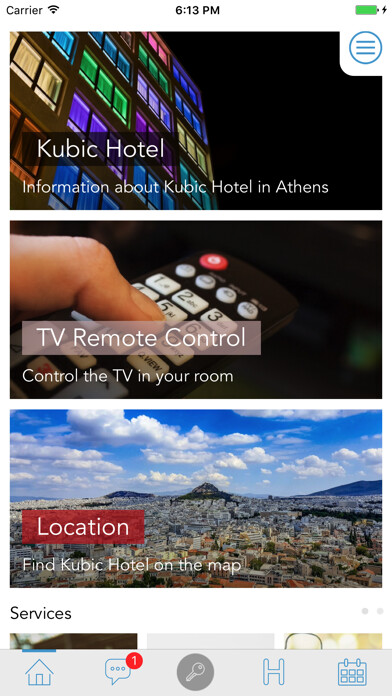 Emulate iPhone app Kubic Athens Hotel using MyAndroid Emulate iPhone app Kubic Athens Hotel using MyAndroid