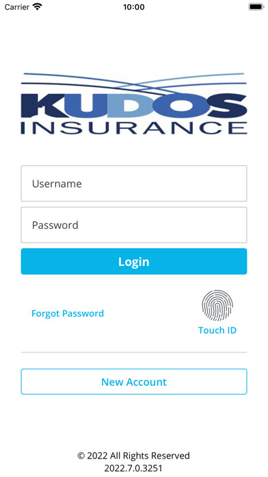 Emulate iPhone app Kudos Insurance brokers using MyAndroid
