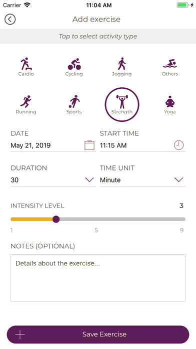 Emulate iPhone app Kudos Weight Loss using MyAndroid