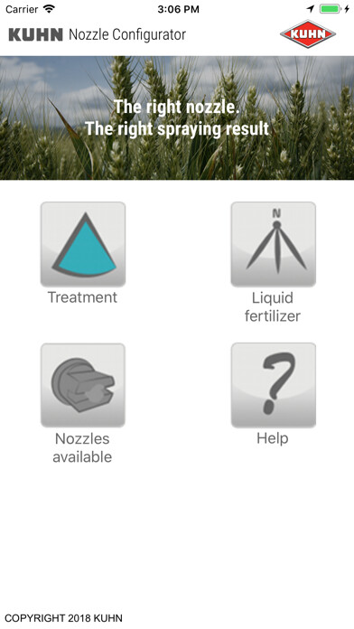 Emulate iPhone app KUHN - Nozzle Configurator using MyAndroid Emulate iPhone app KUHN - Nozzle Configurator using MyAndroid