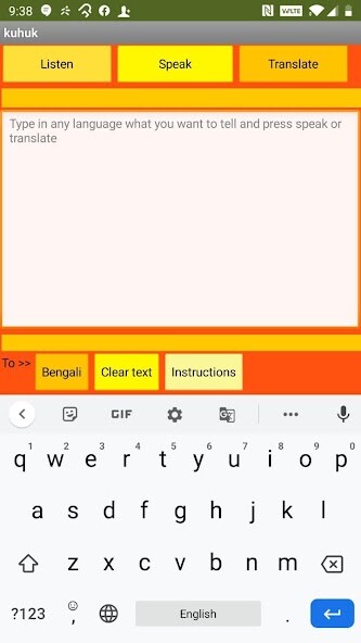 Run android online APK Kuhuk - Multilingual Translator and Speaker from MyAndroid or emulate Kuhuk - Multilingual Translator and Speaker using MyAndroid Run android online APK Kuhuk - Multilingual Translator and Speaker from MyAndroid or emulate Kuhuk - Multilingual Translator and Speaker using MyAndroid