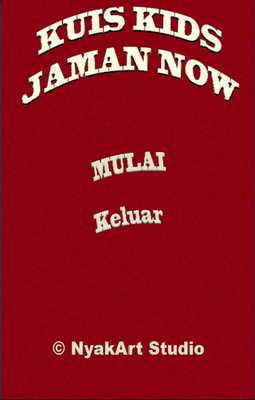 Emulate Android APK Kuis Kids Jaman Now Emulate Android APK Kuis Kids Jaman Now