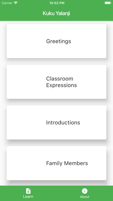 Emulate iPhone app Kuku Yalanji using MyAndroid