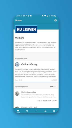 Run android online APK KU Leuven events from MyAndroid or emulate KU Leuven events using MyAndroid