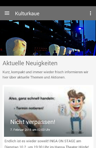 Run android online APK Kulturkaue from MyAndroid or emulate Kulturkaue using MyAndroid