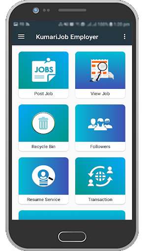 Run android online APK Kumari Job Employer from MyAndroid or emulate Kumari Job Employer using MyAndroid