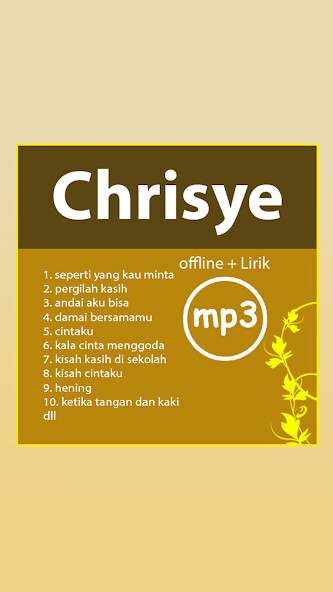 Run android online APK Kumpulan Chrisye Offline from MyAndroid or emulate Kumpulan Chrisye Offline using MyAndroid