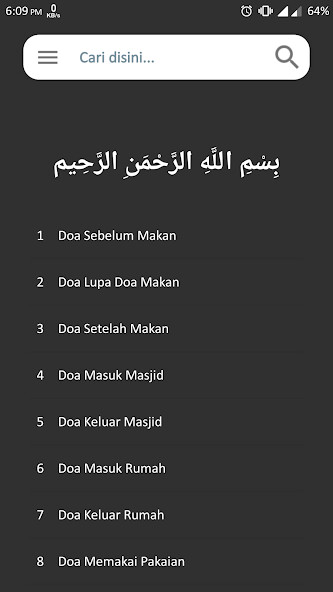Run android online APK Kumpulan Doa Islami Terlengkap from MyAndroid or emulate Kumpulan Doa Islami Terlengkap using MyAndroid