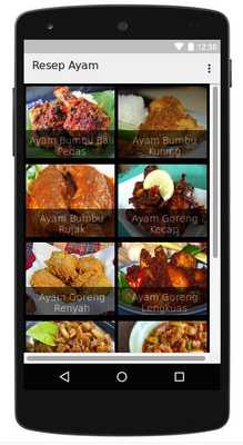 Emulate Android APK Kumpulan Resep Ayam