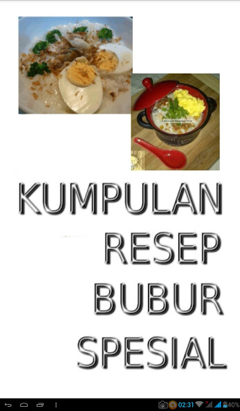 Emulate Android APK Kumpulan Resep Bubur Spesial Emulate Android APK Kumpulan Resep Bubur Spesial