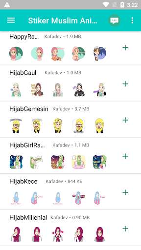 Run android online APK Kumpulan Stiker Animasi Muslim Cute WAStickerApps from MyAndroid or emulate Kumpulan Stiker Animasi Muslim Cute WAStickerApps using MyAndroid