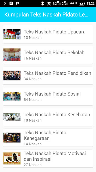 Run android online APK Kumpulan Teks Naskah Pidato Lengkap from MyAndroid or emulate Kumpulan Teks Naskah Pidato Lengkap using MyAndroid
