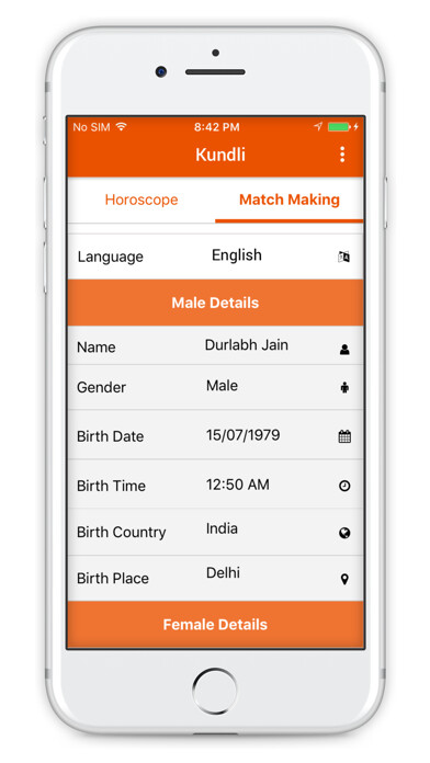 Emulate iPhone app Kundli by Durlabh Jain using MyAndroid Emulate iPhone app Kundli by Durlabh Jain using MyAndroid