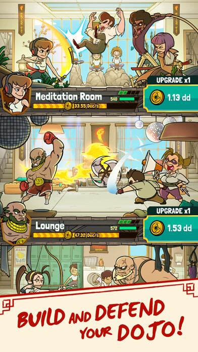 Emulate iPhone app Kung Fu Clicker: Idle Dojo using MyAndroid