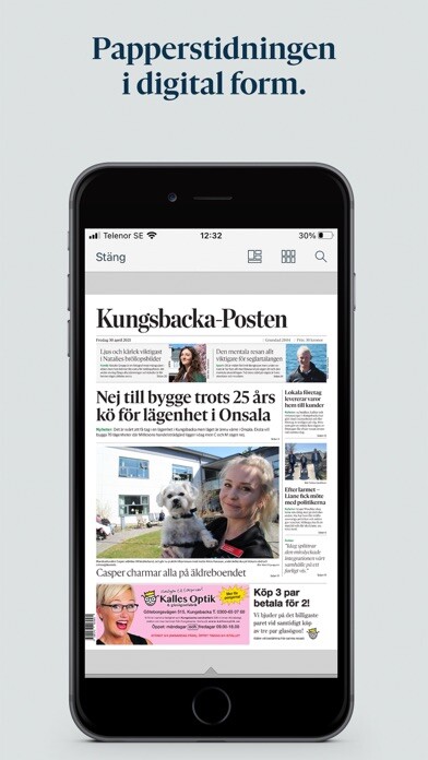 Emulate iPhone app Kungsbacka-Posten E-tidning using MyAndroid Emulate iPhone app Kungsbacka-Posten E-tidning using MyAndroid