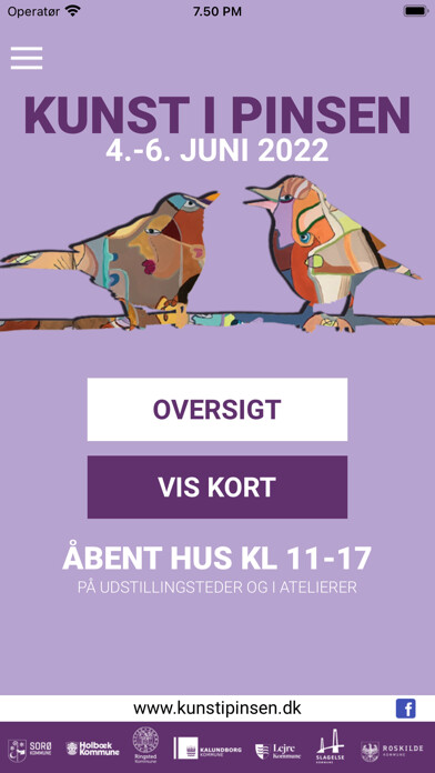 Emulate iPhone app Kunst i Pinsen using MyAndroid