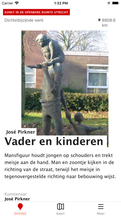 Emulate iPhone app Kunst openbare ruimte Utrecht using MyAndroid
