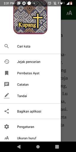 Run android online APK Kupang Bible App from MyAndroid or emulate Kupang Bible App using MyAndroid