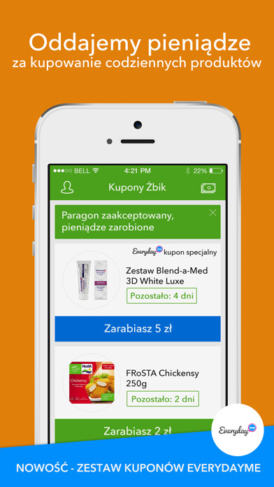 Emulate iPhone app Kupony Żbik - rabaty na zakupy using MyAndroid