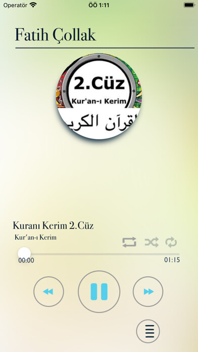 Emulate iPhone app Kuranı Kerim 2.Cüz Sesli using MyAndroid Emulate iPhone app Kuranı Kerim 2.Cüz Sesli using MyAndroid