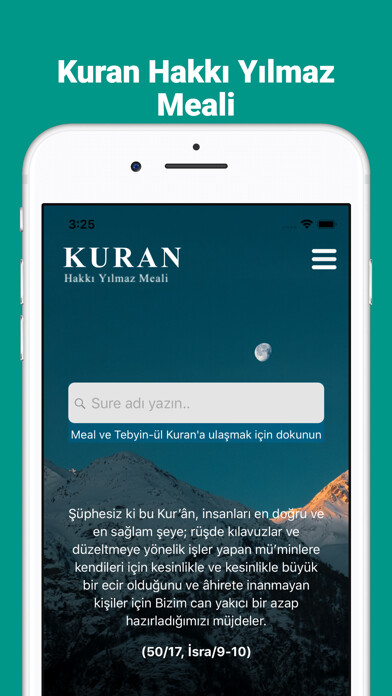 Emulate iPhone app Kuran Meali Hakkı Yılmaz using MyAndroid