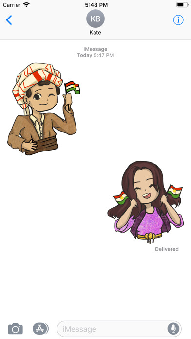 Emulate iPhone app Kurd Stickers using MyAndroid Emulate iPhone app Kurd Stickers using MyAndroid