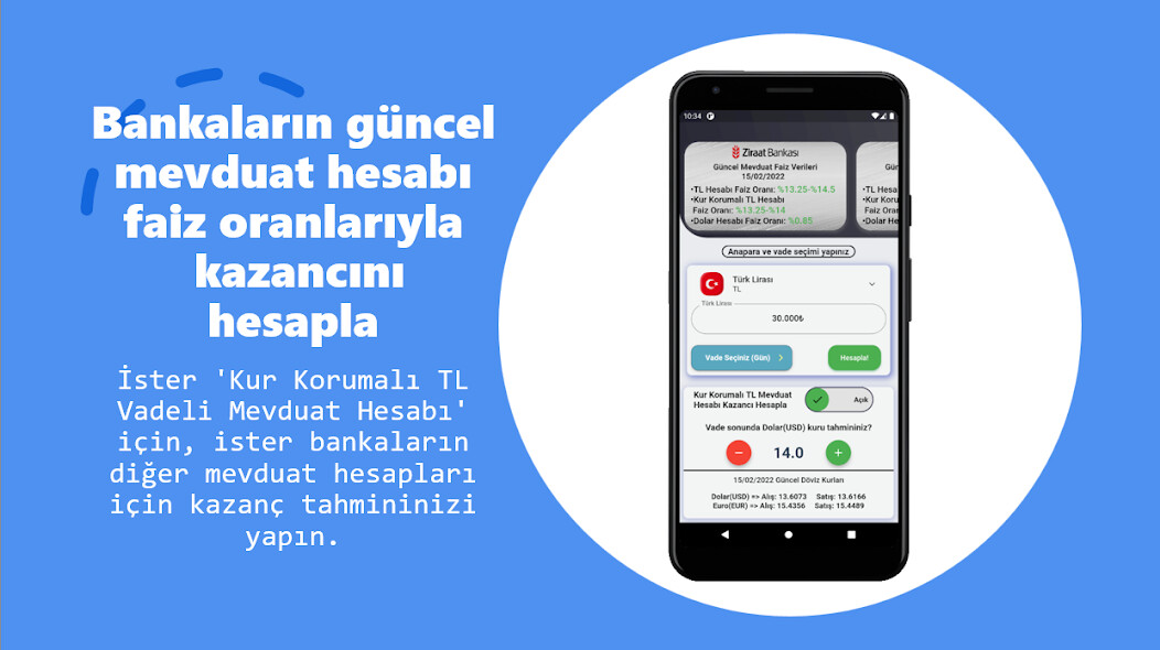 Run android online APK Kur Koruma  Mevduat Hesaplama from MyAndroid or emulate Kur Koruma  Mevduat Hesaplama using MyAndroid