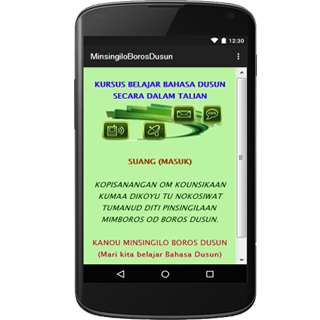 Run android online APK Kursus Belajar Bahasa Dusun from MyAndroid or emulate Kursus Belajar Bahasa Dusun using MyAndroid