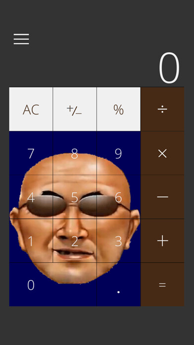 Emulate iPhone app KusoOyaji Calculator using MyAndroid