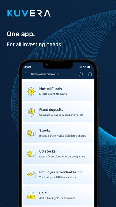 Run android online APK Kuvera: MFs, FDs, Stocks from MyAndroid or emulate Kuvera: MFs, FDs, Stocks using MyAndroid