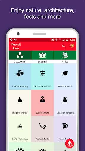 Run android online APK Kuwait Travel & Explore, Offline Tourist Guide from MyAndroid or emulate Kuwait Travel & Explore, Offline Tourist Guide using MyAndroid