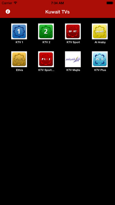 Emulate iPhone app Kuwait TVs using MyAndroid