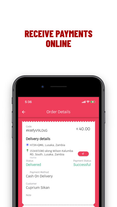 Emulate iPhone app Kwacha Mall Vendor using MyAndroid