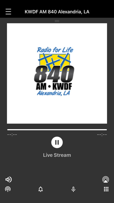 Emulate iPhone app KWDF AM 840 Radio using MyAndroid Emulate iPhone app KWDF AM 840 Radio using MyAndroid