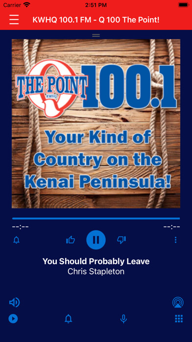 Emulate iPhone app KWHQ-FM using MyAndroid