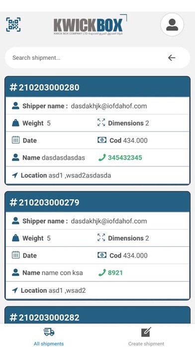 Run android online APK Kwickbox Shipper from MyAndroid or emulate Kwickbox Shipper using MyAndroid