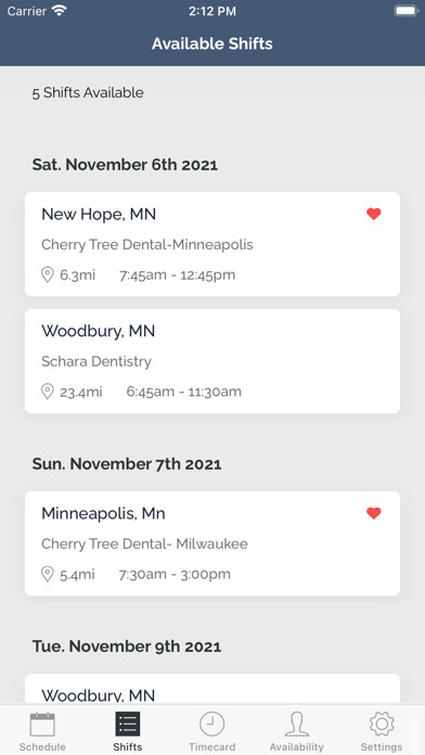 Emulate iPhone app Kwikly - Dental Staffing using MyAndroid