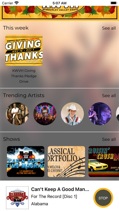 Emulate iPhone app KWVH using MyAndroid Emulate iPhone app KWVH using MyAndroid