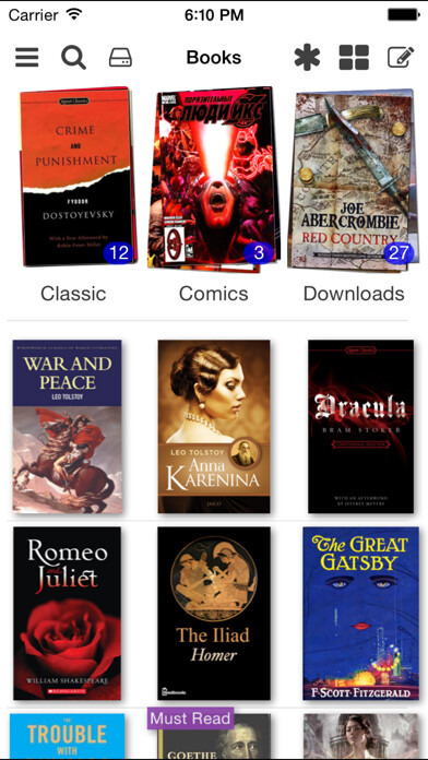 Emulate iPhone app KyBook - EPub,FB2,PDF,DjVu Reader using MyAndroid