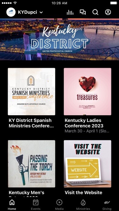 Emulate iPhone app KY District UPCI using MyAndroid Emulate iPhone app KY District UPCI using MyAndroid