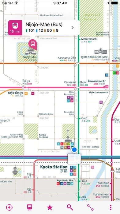 Emulate iPhone app Kyoto Rail Map Lite using MyAndroid Emulate iPhone app Kyoto Rail Map Lite using MyAndroid